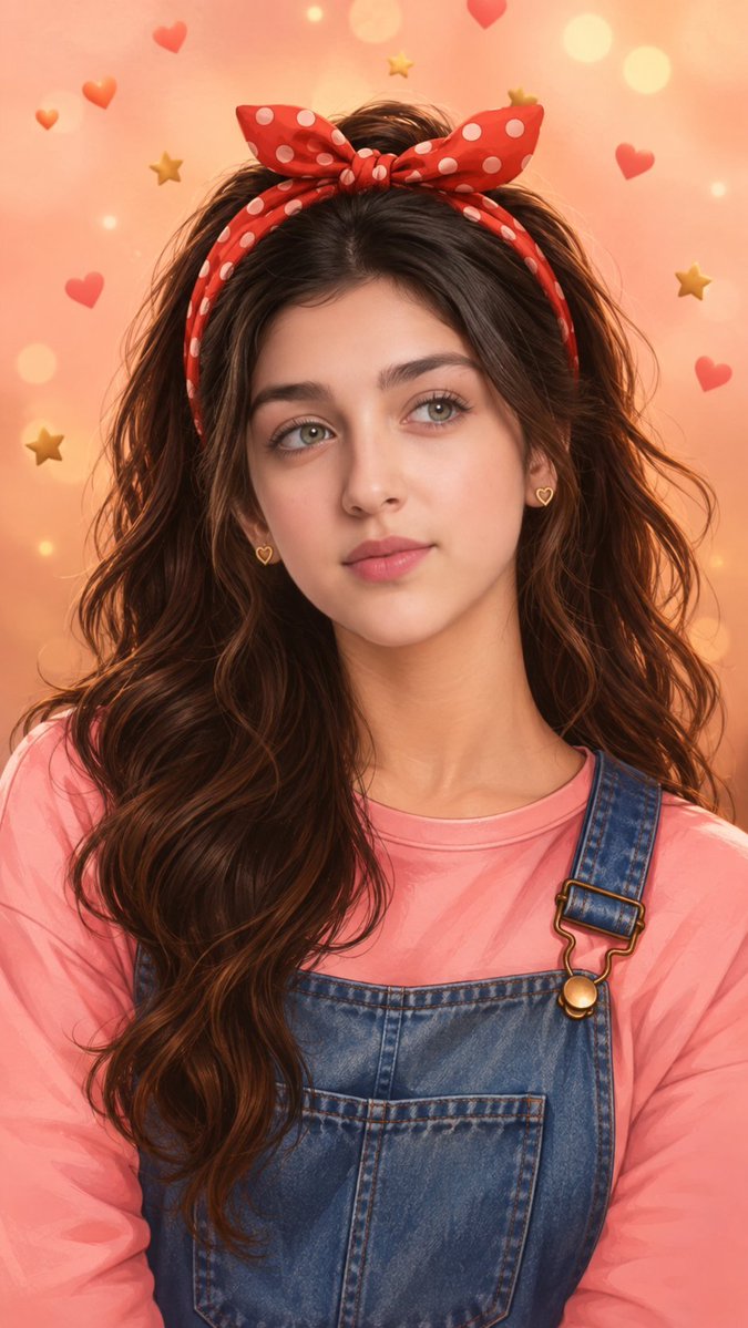 Profile / Avatar - Kawaii Denim Portrait — output 1
