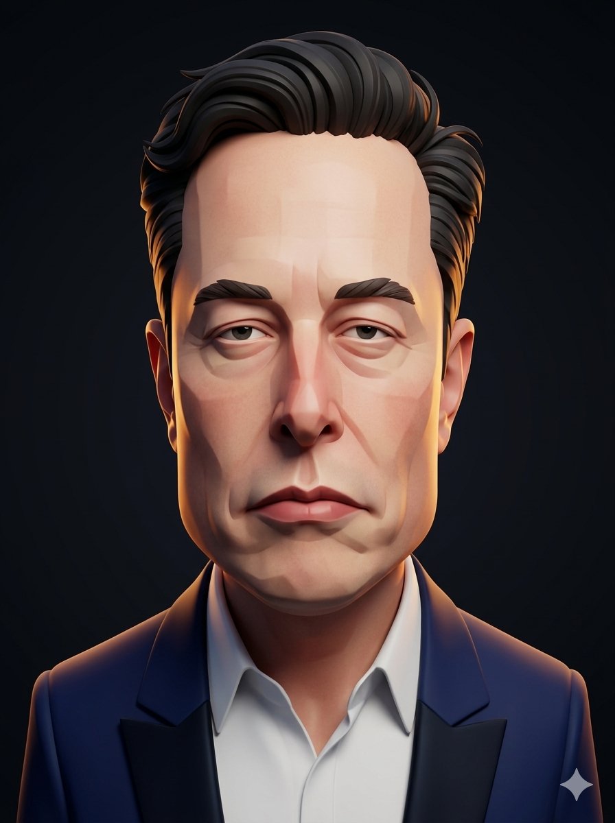 Game Asset - 3D Stylized Caricature Portrait — output 1