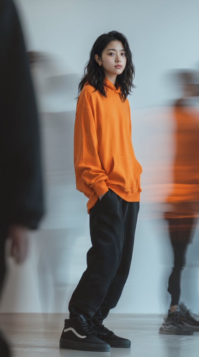 Product Marketing - Editorial Fashion Portrait in Minimalist Studio — output 1