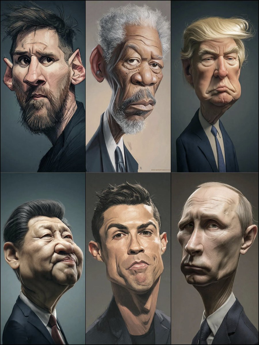 Structured Prompt for Hyperrealistic Caricature Portrait — output 1