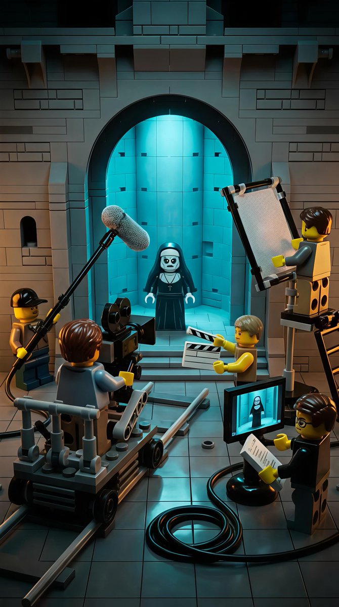 Comic / Storyboard - LEGO Miniature Diorama of 'The Nun' Horror Film Set — output 1