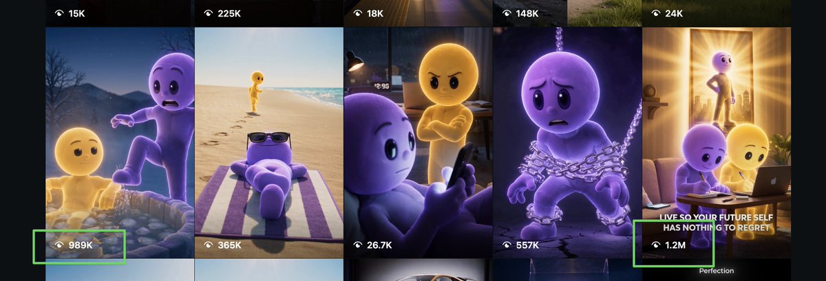 Infographic / Edu Visual - Viral Mascot Reels Grid — output 1