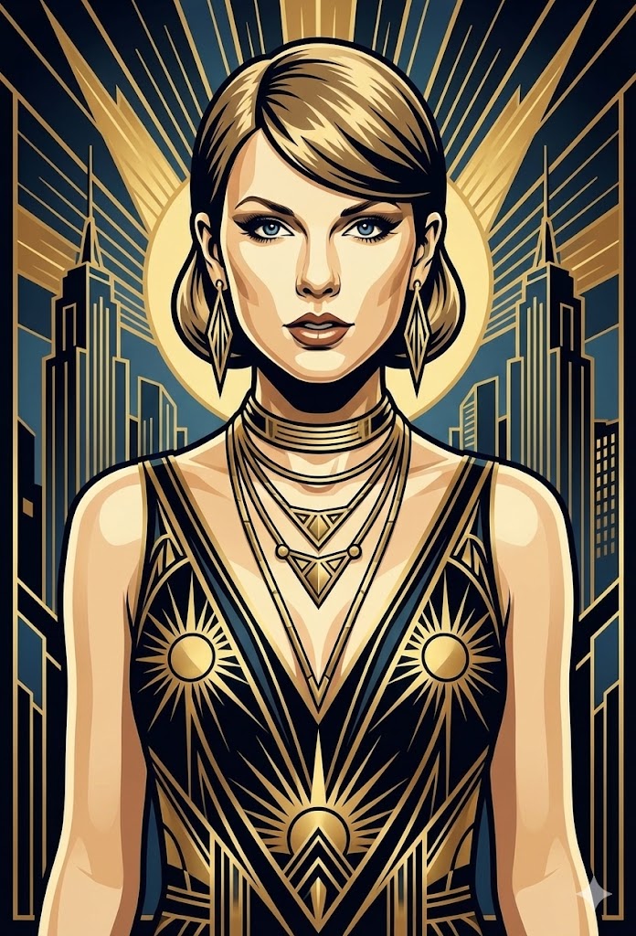Profile / Avatar - Art Deco Portrait Prompt (Identity Preserve) — output 1