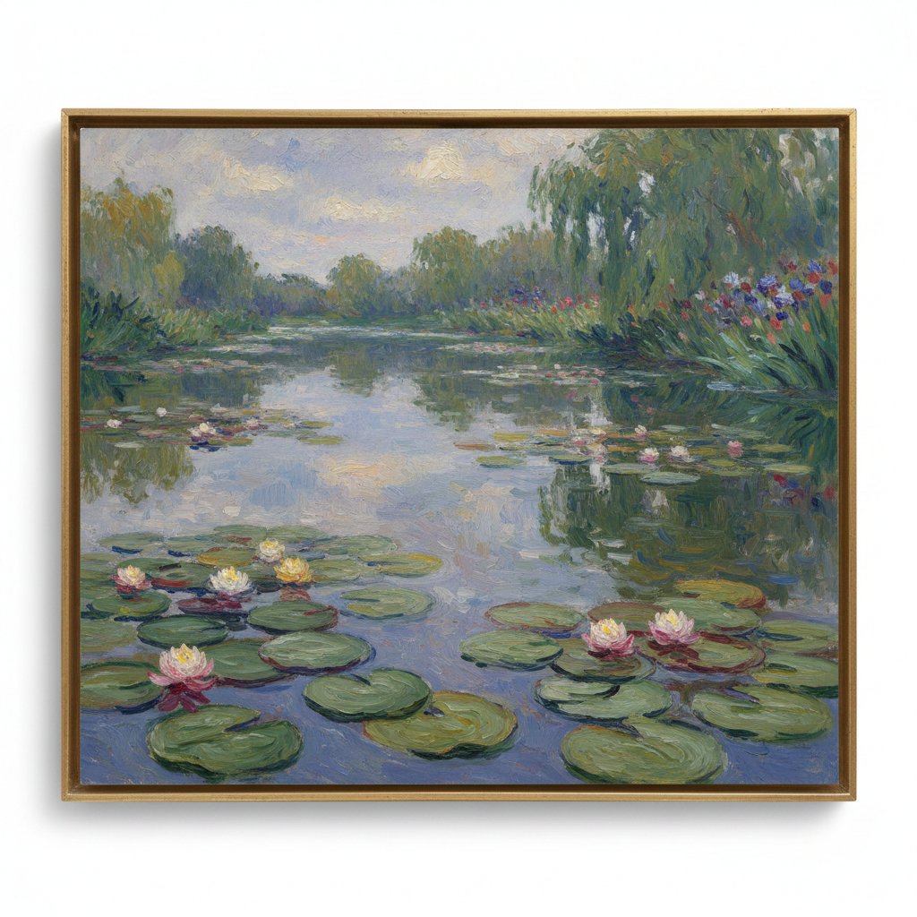 Image Generation Prompt: Monet's Water Lilies Style — output 1