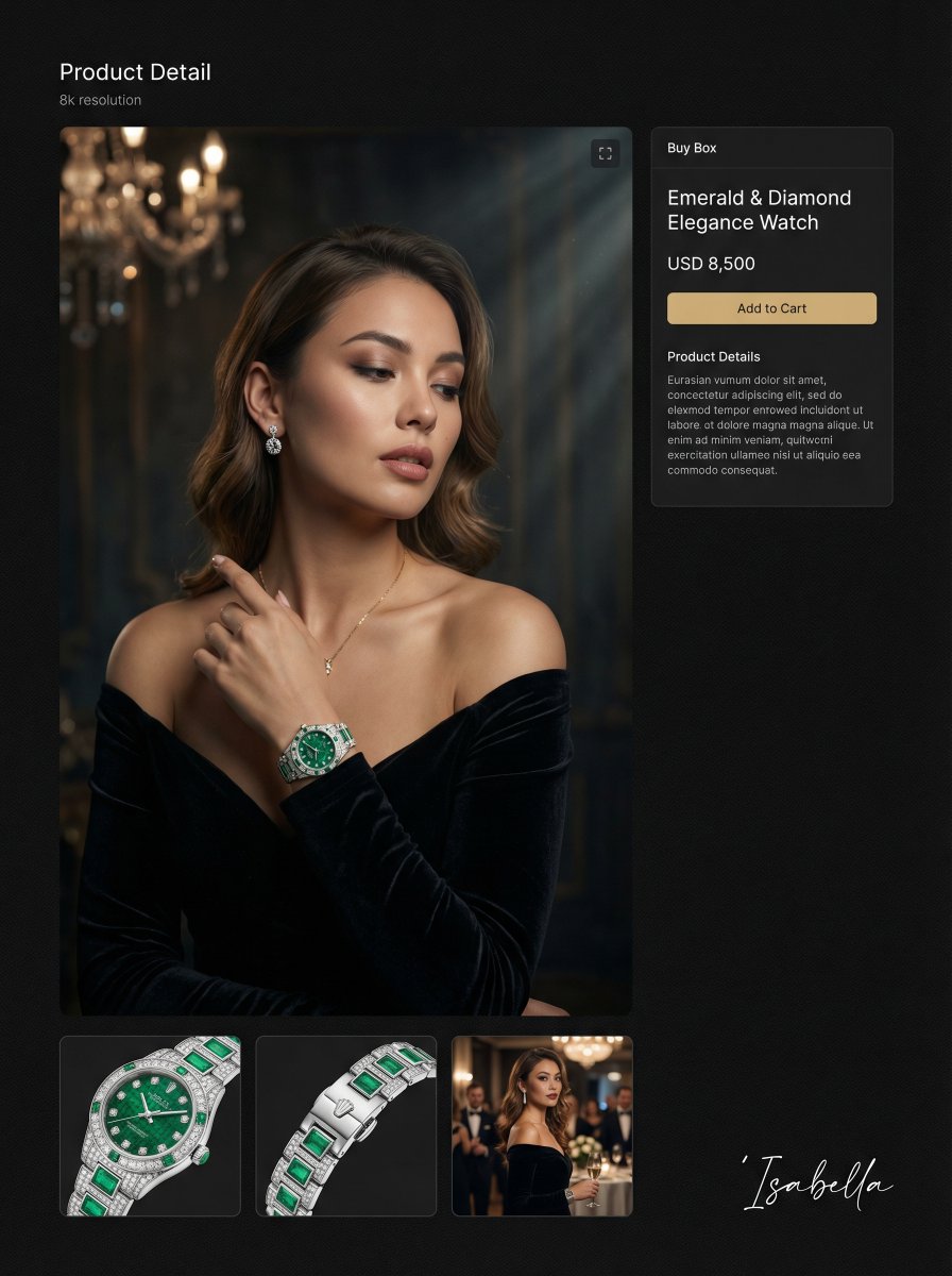 E-commerce Main Image - Hyper-realistic cinematic portrait for product detail page — output 1