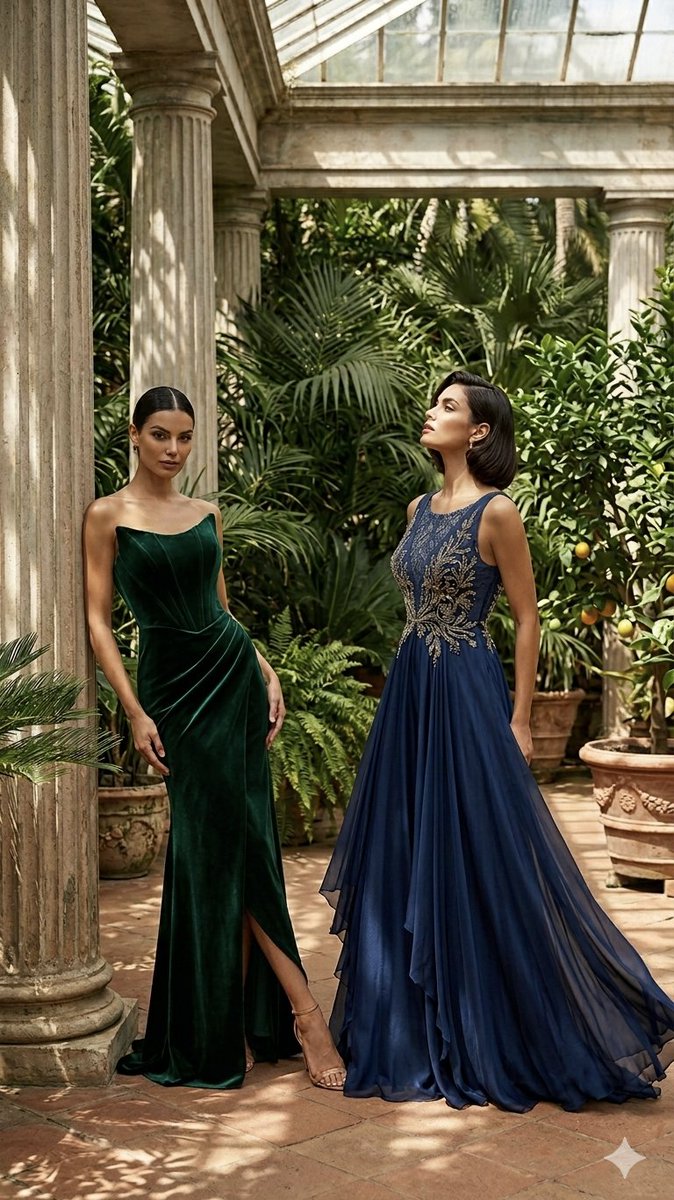 Product Marketing - Elegant Gowns Greenhouse Editorial — output 1