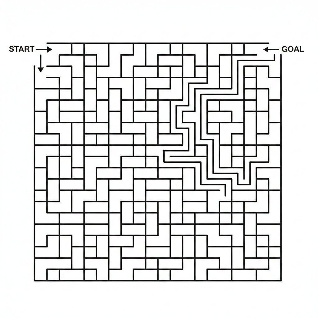 Game Asset - Maze Generation Failure in Nano Banana — output 1