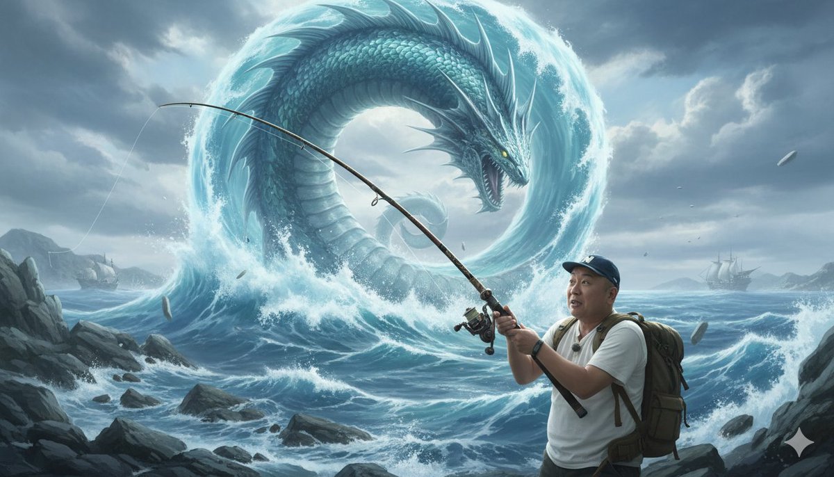 Game Asset - Image Generation Prompt: Nishimura Mizuki Fishing Leviathan — output 1