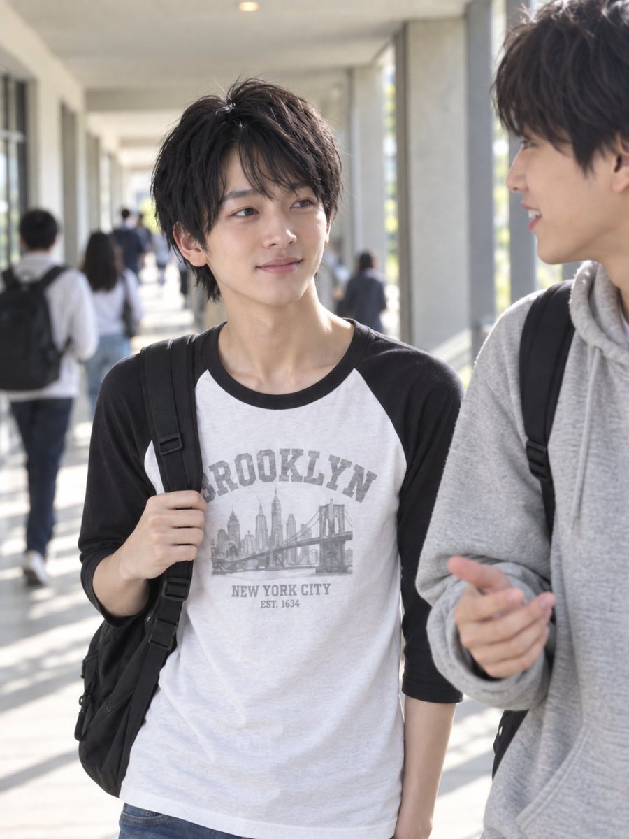 Social Media Post - Candid Japanese Campus Friends — output 1