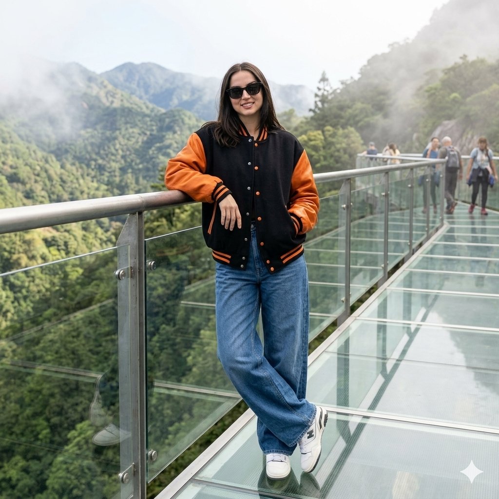 Profile / Avatar - Cinematic Glass Bridge Portrait — output 1