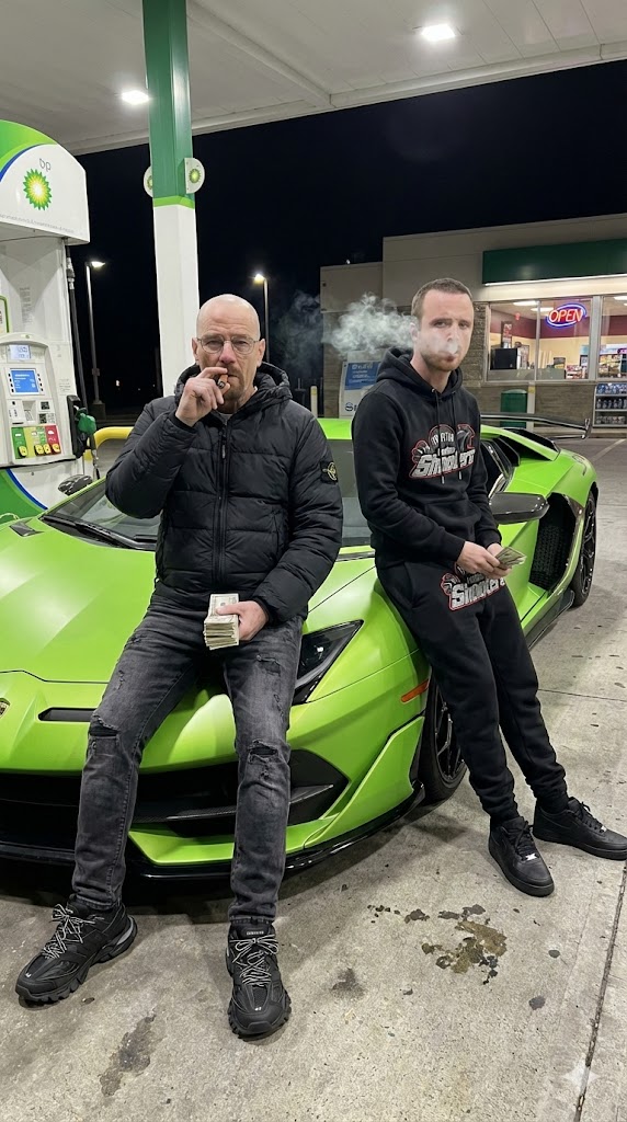 Hyper-realistic Walter White and Jesse Pinkman Street Photo — output 1