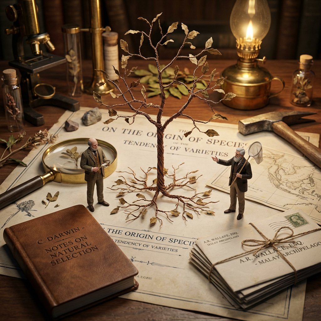 Infographic / Edu Visual - Macro Diorama Historical Rivalry (Science Wars) — output 1