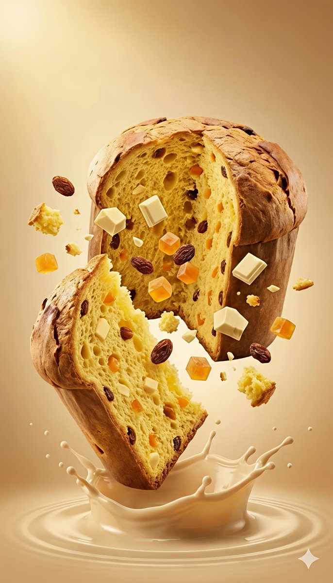 Dynamic Panettone Food Photography Prompt — output 1