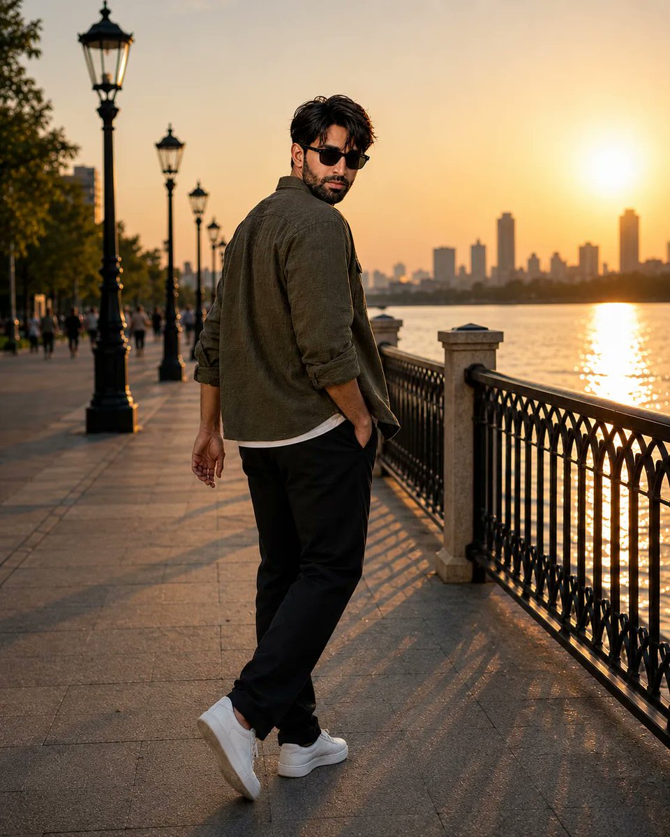 Product Marketing - Ultra-realistic Waterfront Fashion Portrait — output 1