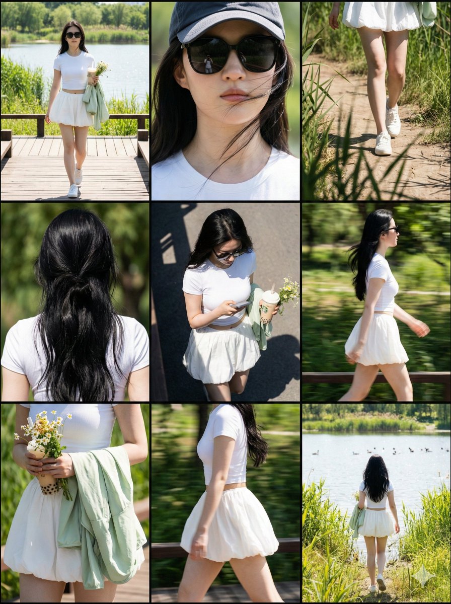 Paparazzi Collage Master Meta-Prompt (9-Grid Street Style) — output 1