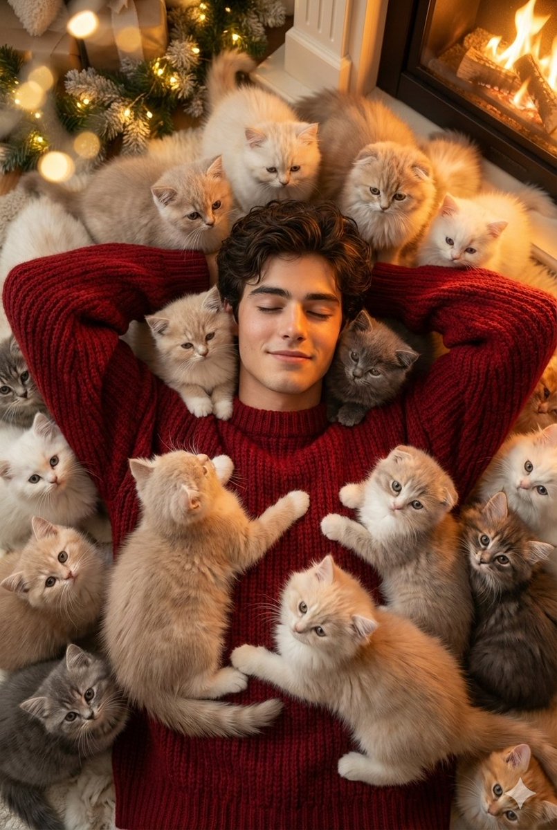 Cozy, Surreal Kitten Overload Portrait — output 1