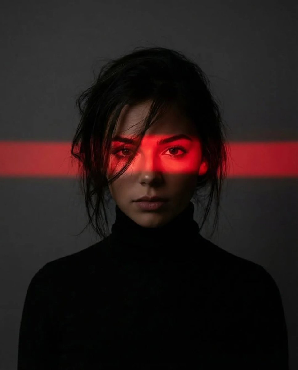 Profile / Avatar - Cinematic Cyberpunk Portrait Pair — output 1