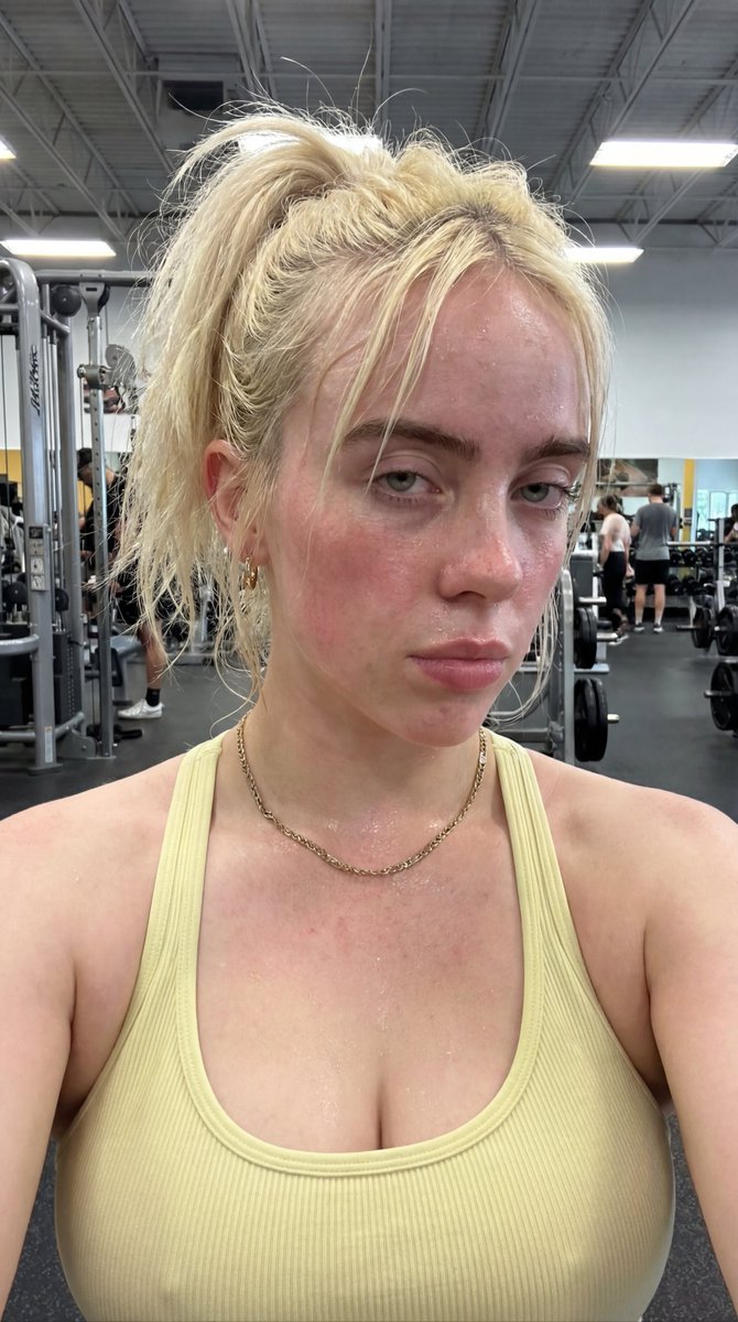 Profile / Avatar - Ana de Armas Post-Workout Gym Selfie Portrait — output 1