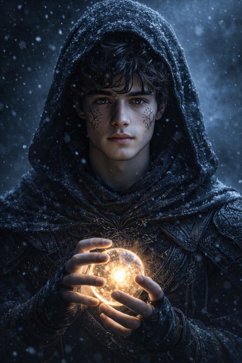 Hyperrealistic Dark Fantasy Mage Portrait — output 1