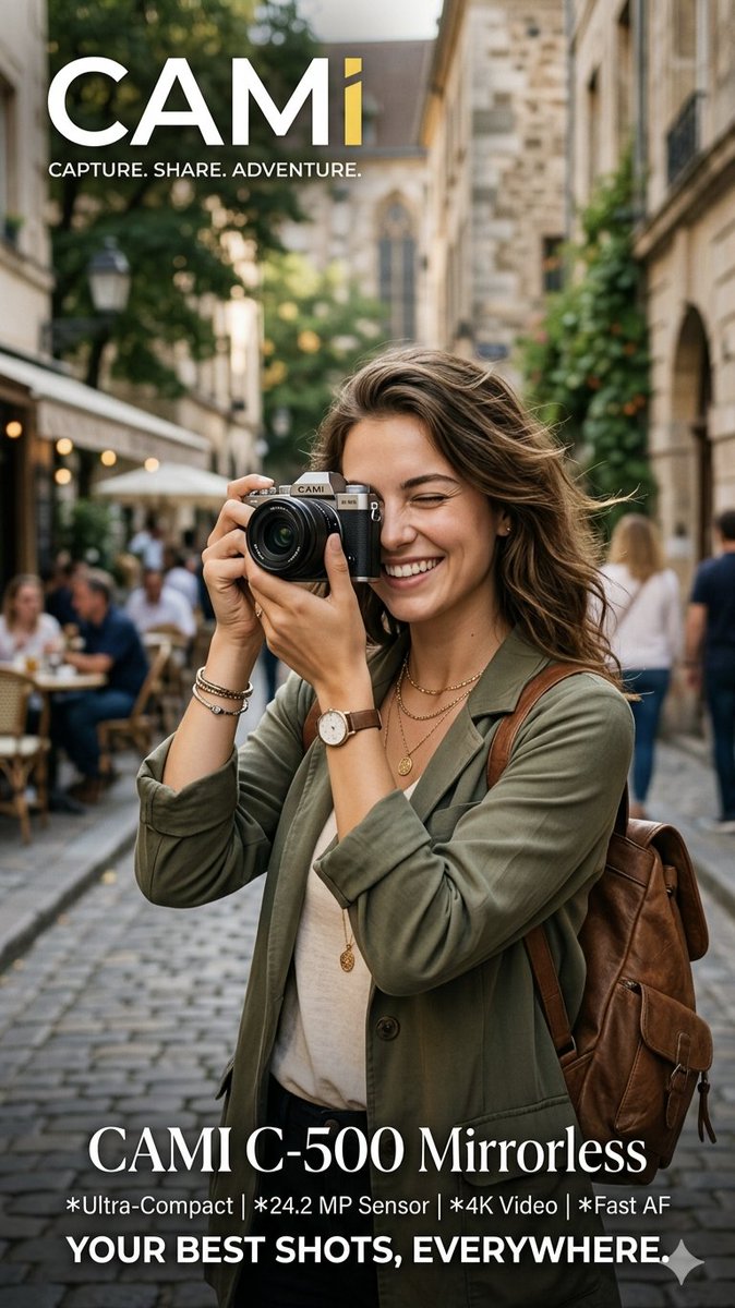 Product Marketing - Travel Photographer Camera Advertisement — output 1