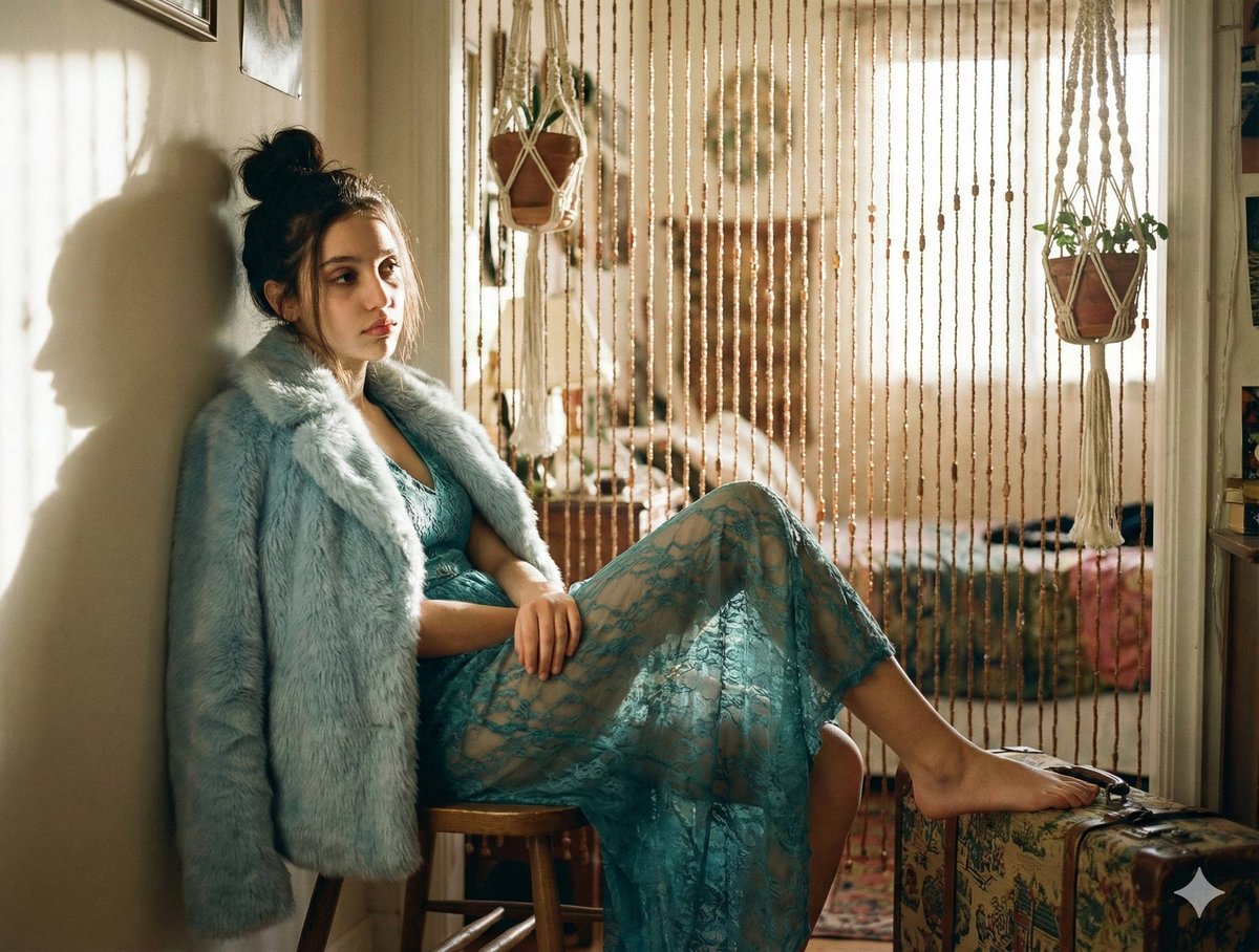 Social Media Post - Vintage 2016 Bohemian Bedroom Portrait — output 1