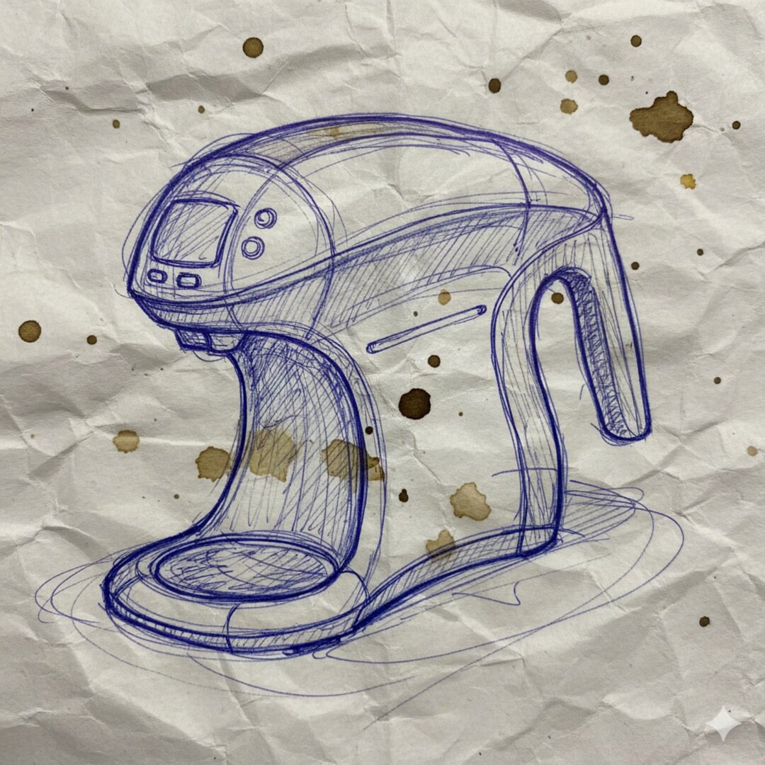 Product sketch to final render prompt — output 1