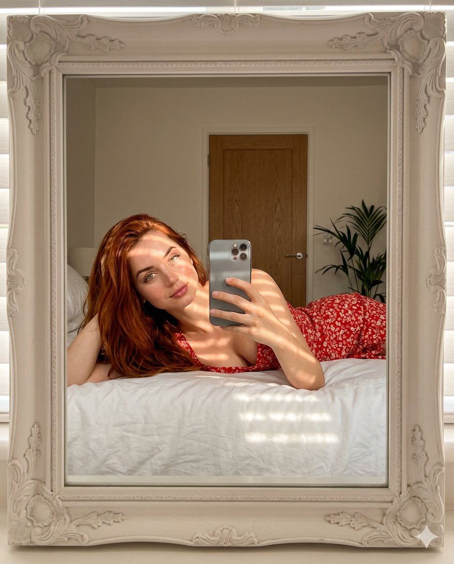 Profile / Avatar - Aesthetic Mirror Selfie Prompt for Gemini Nano Banana Pro — output 1