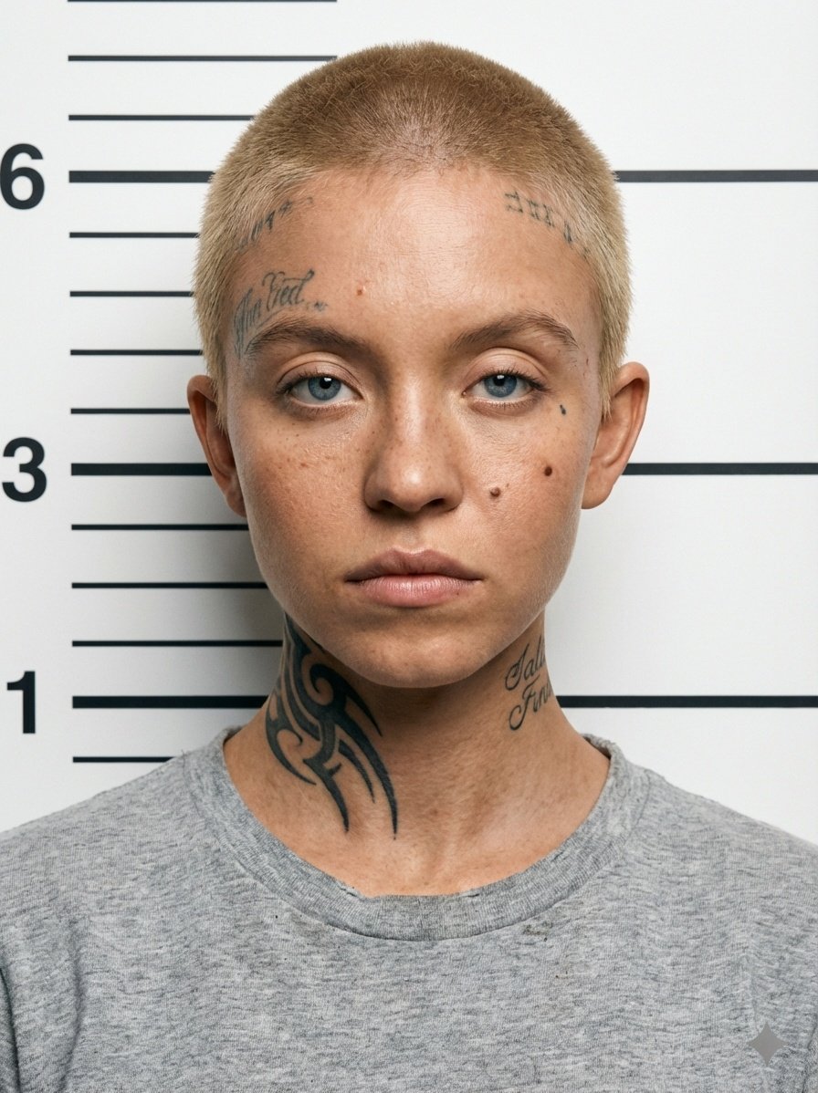 Mugshot AI Filter Trend Portrait Prompt — output 1