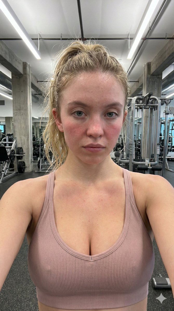 Raw Post-Workout Gym Selfie — output 1