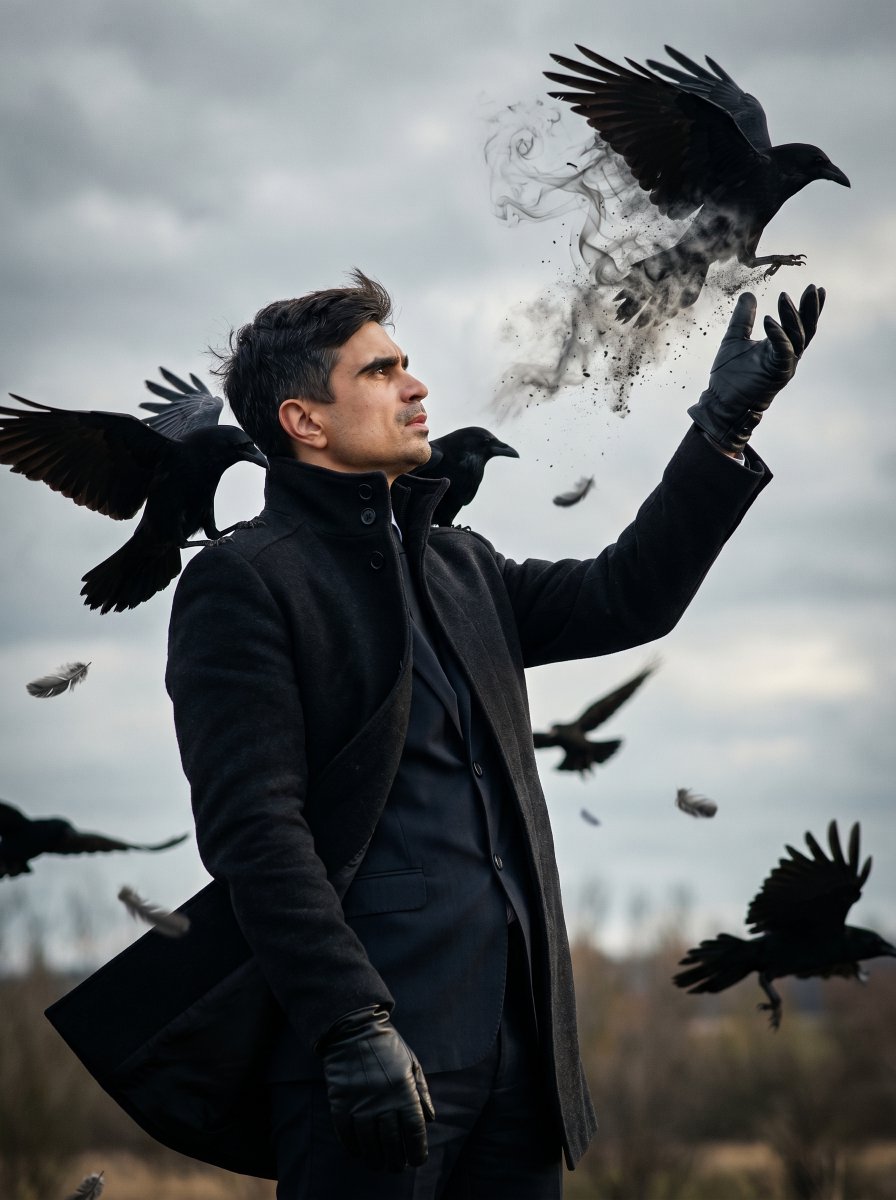 Profile / Avatar - Raven Summoner Cinematic Portrait — output 1