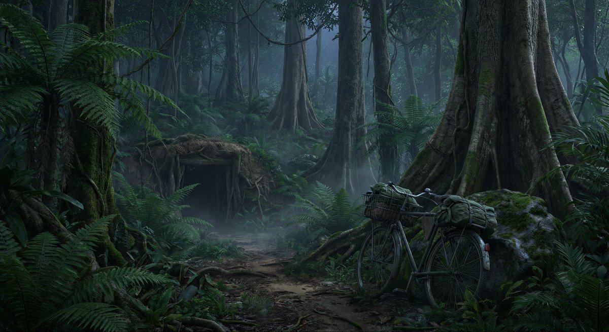 Infographic / Edu Visual - Ho Chi Minh Trail Vietnam War Scene Prompt — output 1