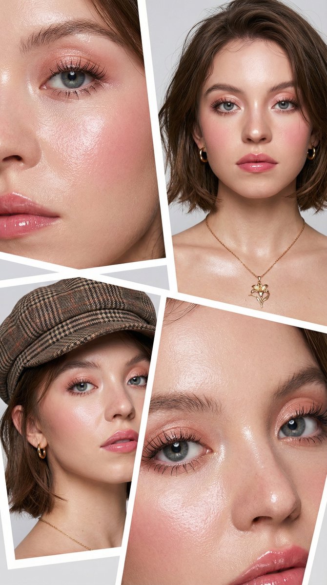 Korean Beauty Editorial Collage Prompt — output 1