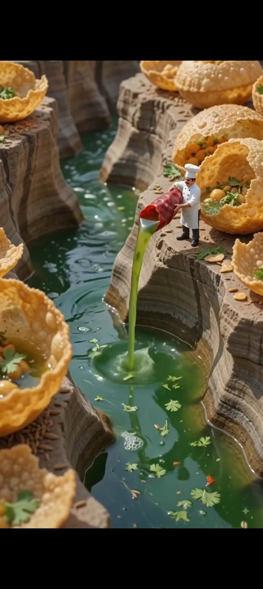 Social Media Post - Surreal Food Fantasy Miniature World — output 1