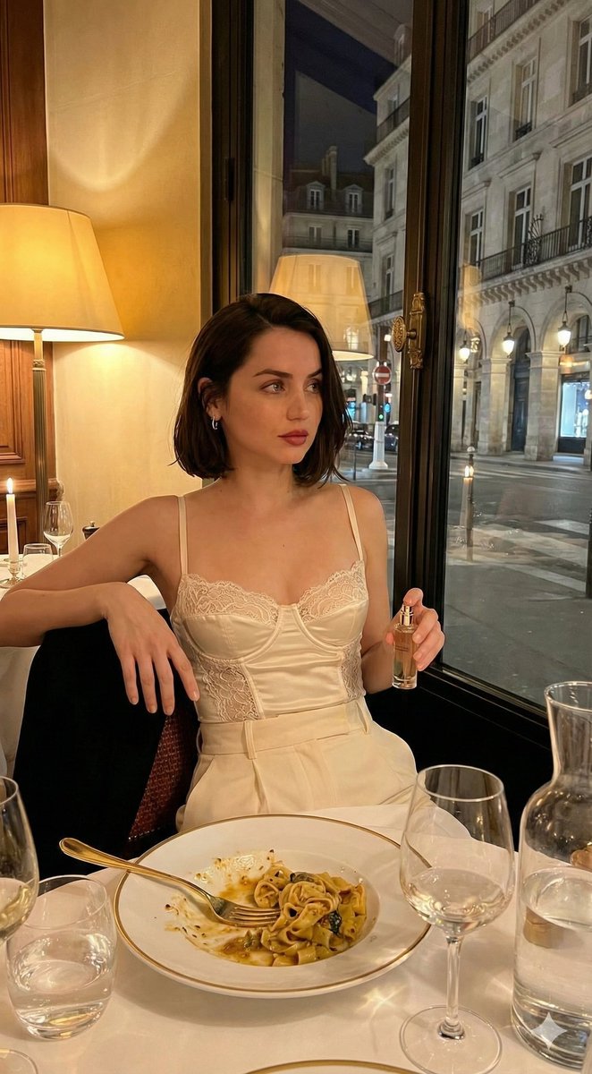 Cinematic Fashion Editorial of Ana De Armas at Night — output 1