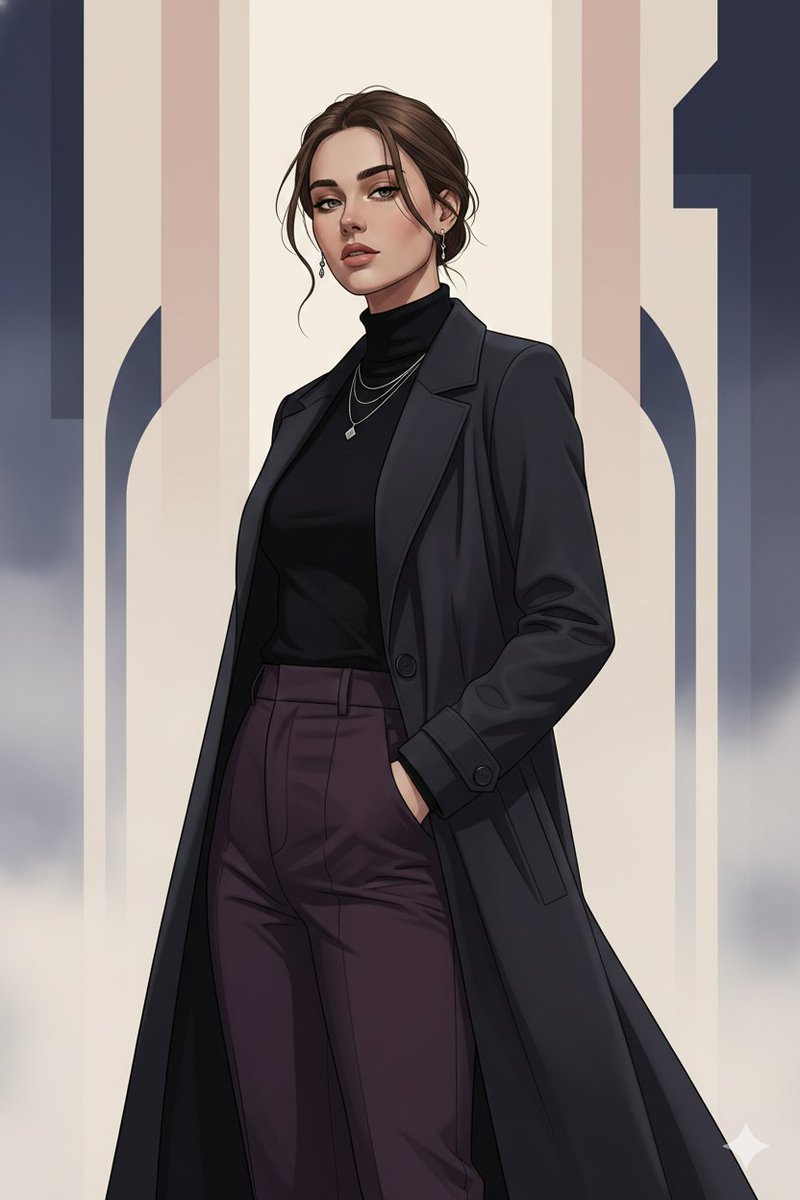 Gothic K-Drama Fusion Illustration with Identity Preservation — output 1