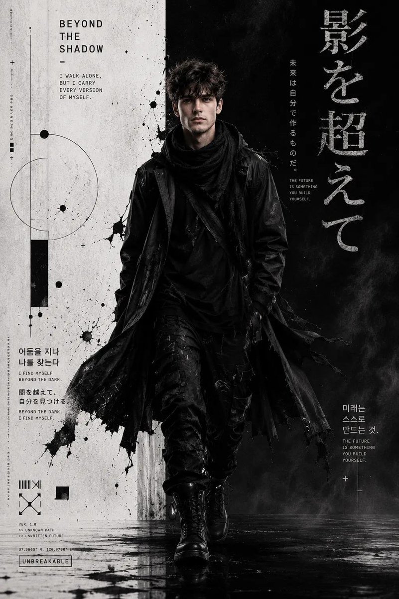 Product Marketing - Cyber-Grunge Techwear Fashion Poster — output 1