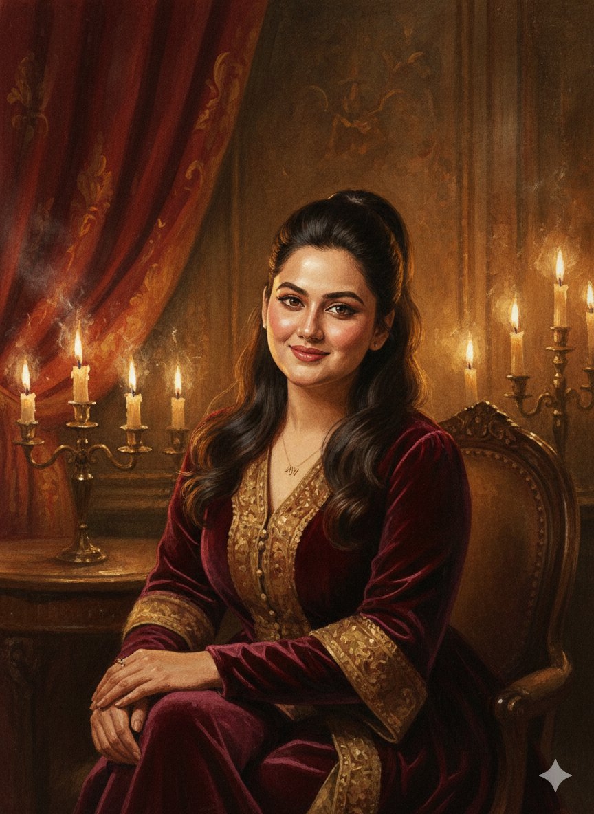 Social Media Post - Baroque Candlelight Oil Painting Fusion (Image-to-Image) — output 1