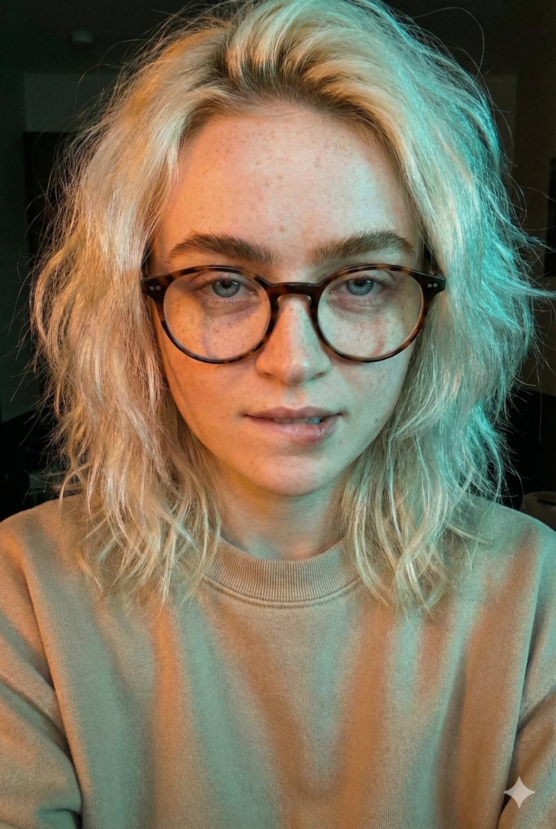 Profile / Avatar - Moody Dual-Tone Selfie Portrait — output 1