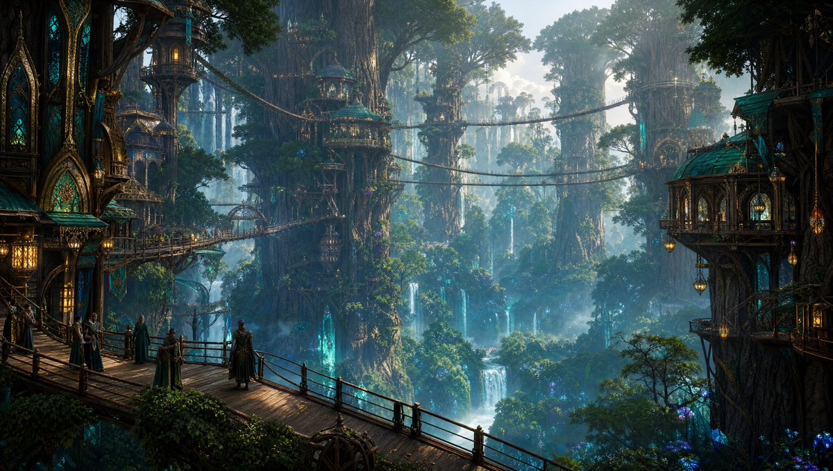 Comic / Storyboard - Elven Treetop City — output 1