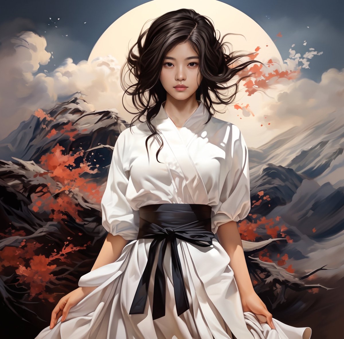 Profile / Avatar - Anime Fine Art Moonlight Mountains โ output 1