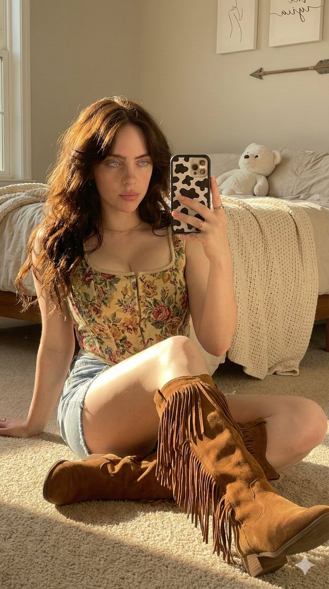 Profile / Avatar - Hyper-Realistic Golden Hour Mirror Selfie Prompt — output 1