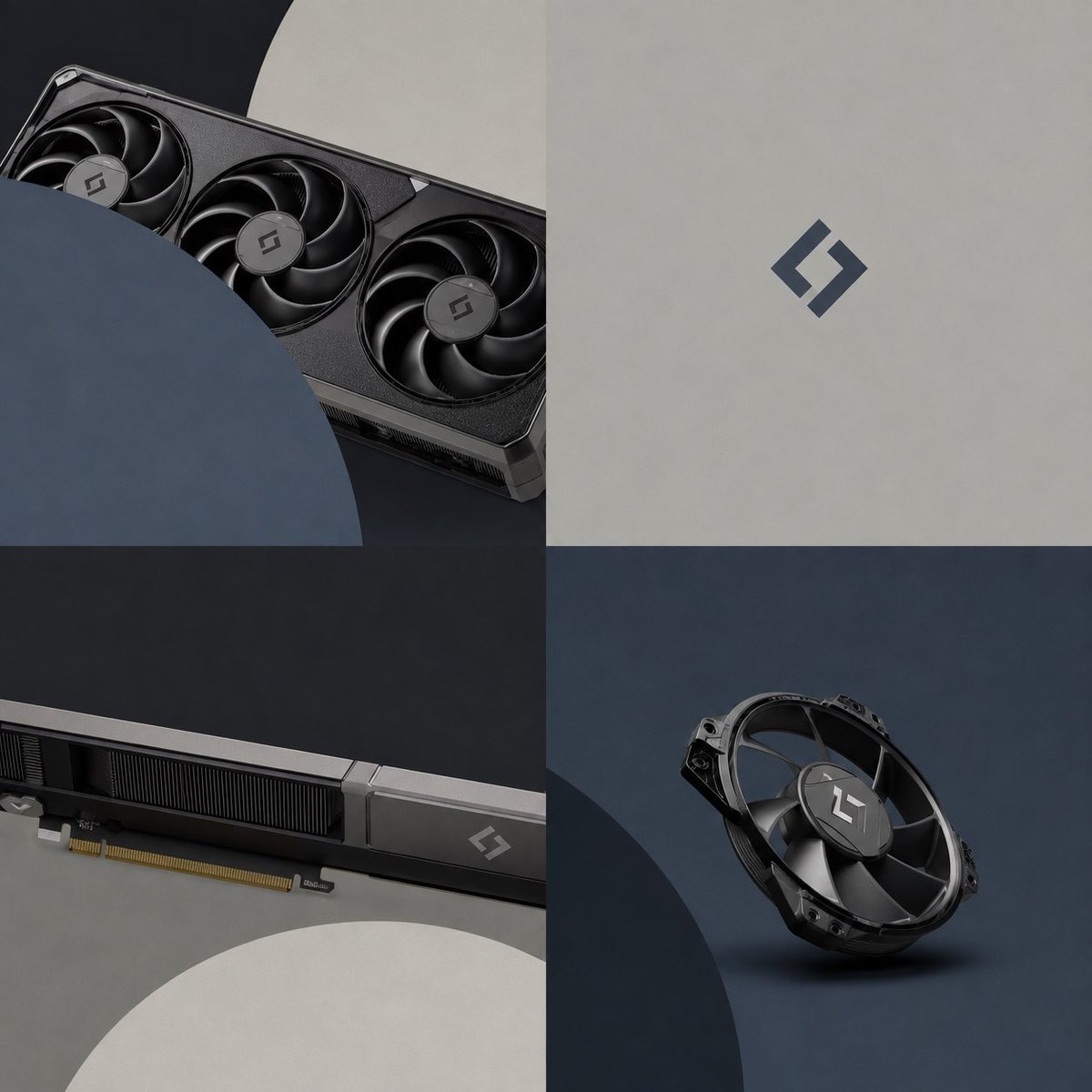 E-commerce Main Image - Premium GPU Branding Collage — output 1