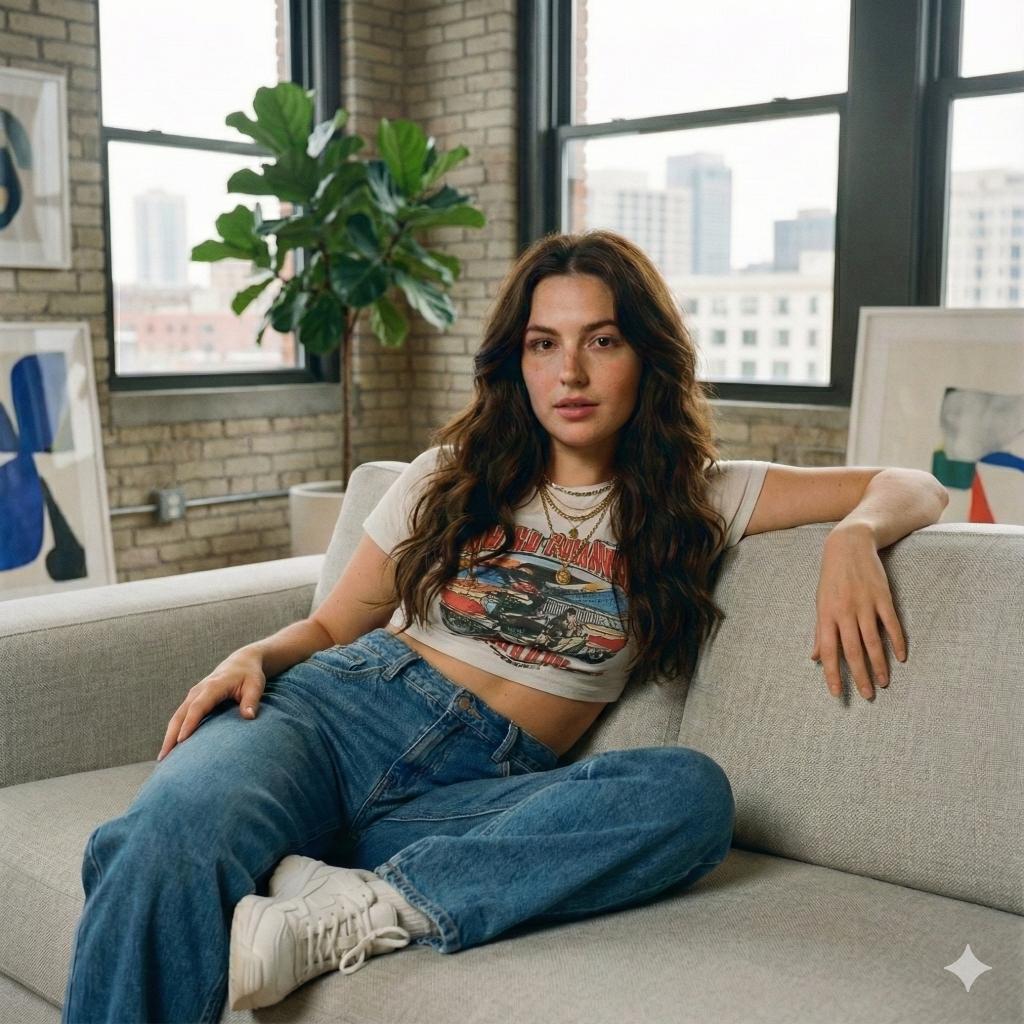 Modern Loft Lifestyle Editorial Portrait Prompt — output 1
