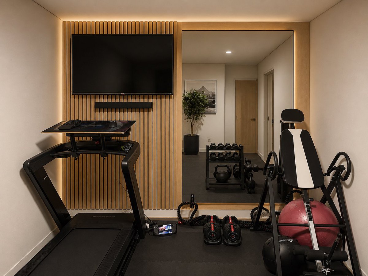 Product Marketing - Modern Home Gym Wall Makeover — output 1