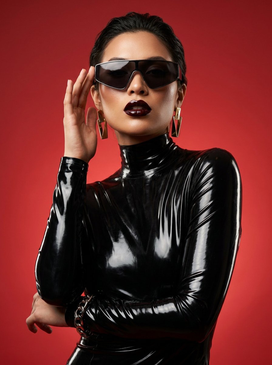 Product Marketing - Futuristic Latex Fashion Editorial — output 1