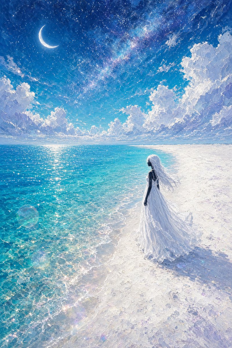 Comic / Storyboard - Celestial Bride on Starlit Beach — output 1
