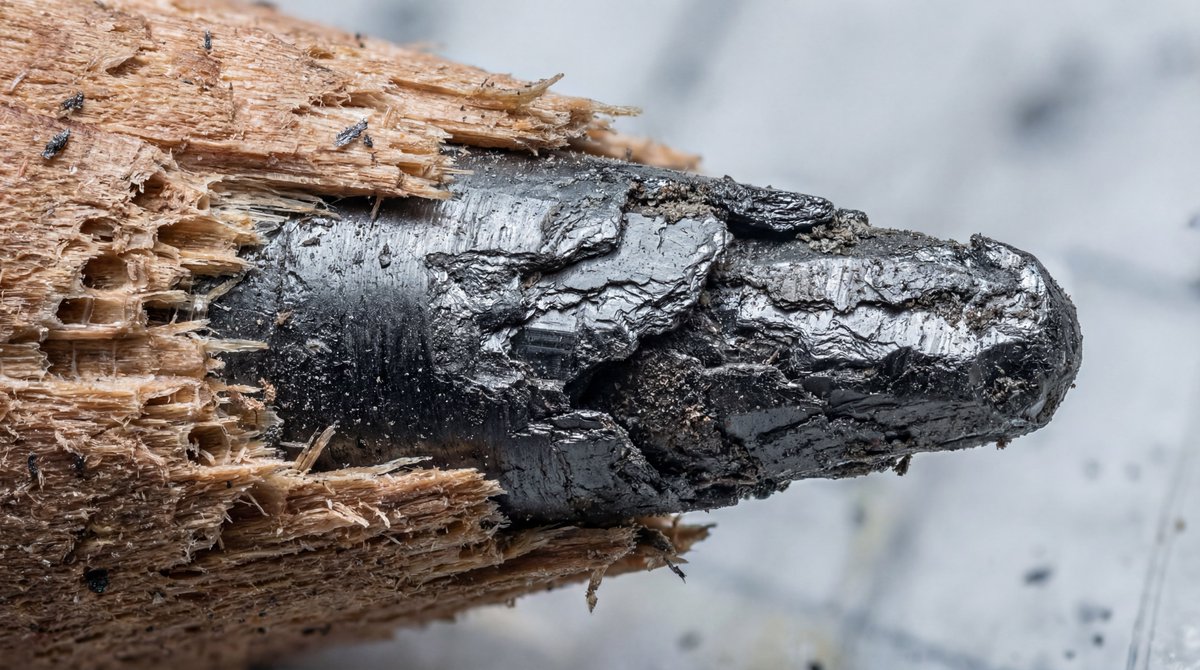 Microscopic View of a Pencil Tip — output 1