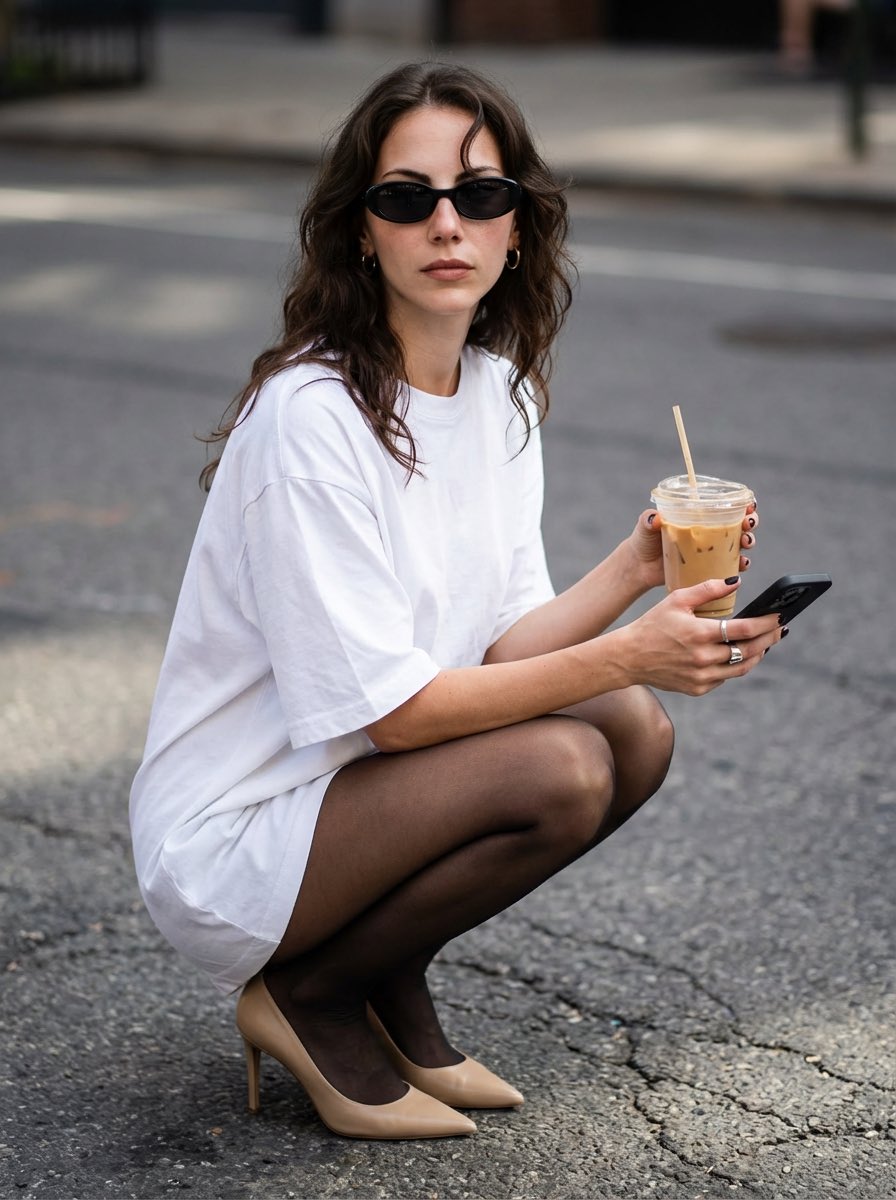 Street Style Portrait with Identity Lock and Specific Pose — output 1