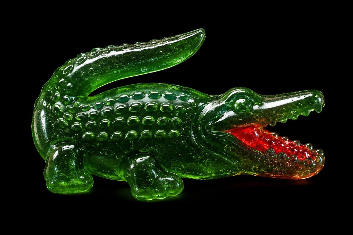 E-commerce Main Image - Translucent Gummy Crocodile Render — output 1