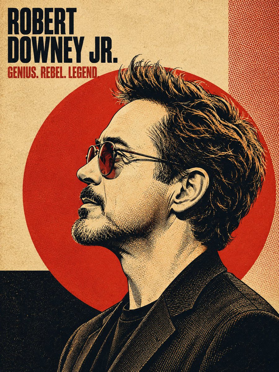 Profile / Avatar - Retro Halftone Portrait Poster — output 1